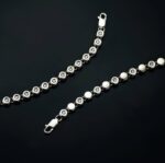 Pulsera Diamantes 0,240 ct 18,5 cm Riviere Oro Blanco 18K - Imagen 2