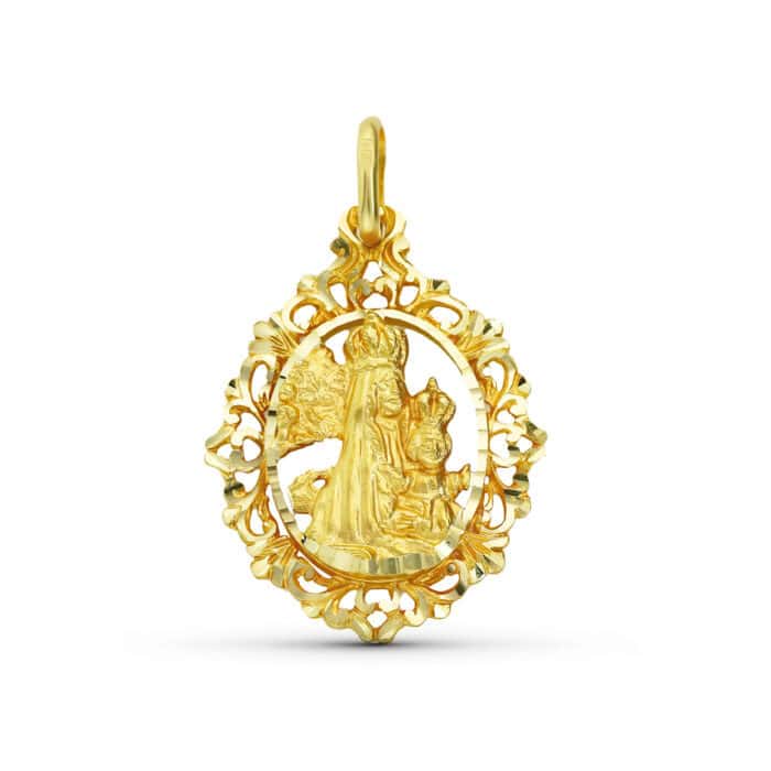 Medalla 29 x 22 mm Oro Amarillo 18K V. de la Salud Cerco - Imagen 1