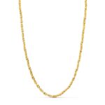 Cadena Bolas Maciza de Oro Amarillo 18K con 60 cm de Largo y 2,7 mm de Grosor