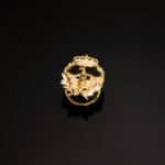 Insignia Ingeniería Naval 17 x 14 mm Oro Amarillo 18K Emblema Ojal - Imagen 2