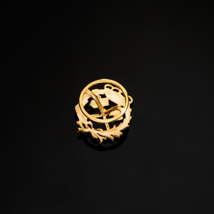 Insignia Ingeniería de Minas 17 x 14 mm Oro Amarillo 18K Emblema Ojal - Imagen 3