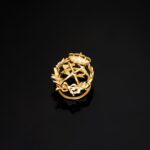 Insignia Ingeniería de Montes 17 x 14 mm Oro Amarillo 18K Emblema Ojal - Imagen 2