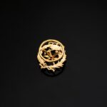 Insignia Ingeniería de Montes 17 x 14 mm Oro Amarillo 18K Emblema Ojal - Imagen 3