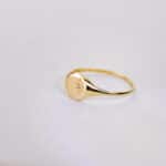 Anillo 8 x 8 mm Oro Amarillo 18K Sol con Circonita - Imagen 2