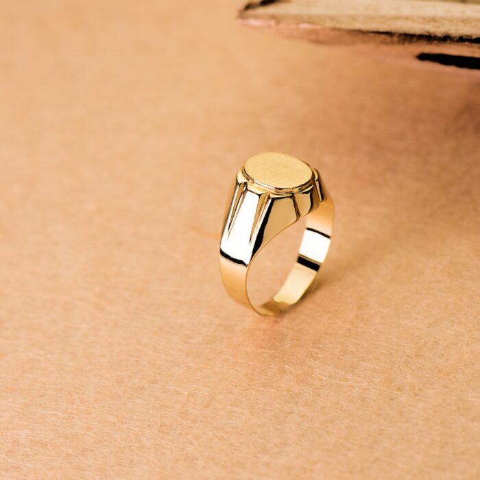 Sello Hombre 11 x 9 mm Oro Amarillo 18K Oval - Imagen 3