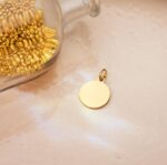 Medalla Saint Benoit 14 mm Oro Amarillo 18K Lisa - Imagen 2