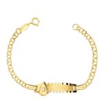 Pulsera Bebé 12 cm Tipo Esclava Oro Amarillo 18K Virgen Rocío