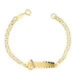 Pulsera Bebé 12 cm Tipo Esclava Oro Amarillo 18K Virgen del Rocío