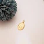 Medalla Virgen Milagrosa 22 x 14 mm Oro Amarillo 18K Escapulario - Imagen 3