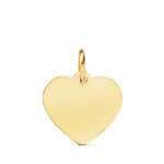 Medalla Corazón Bebé 14 mm Ángel Burlón en Oro Amarillo 18K - Imagen 3