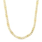 Cadena Cartier Hueca de Oro Amarillo 18K con 50 cm de Largo y 5 mm de Grosor