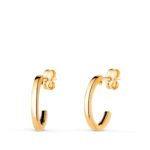 Pendientes 14 x 9 mm Oro Amarillo 18k Aro Oval Abierto