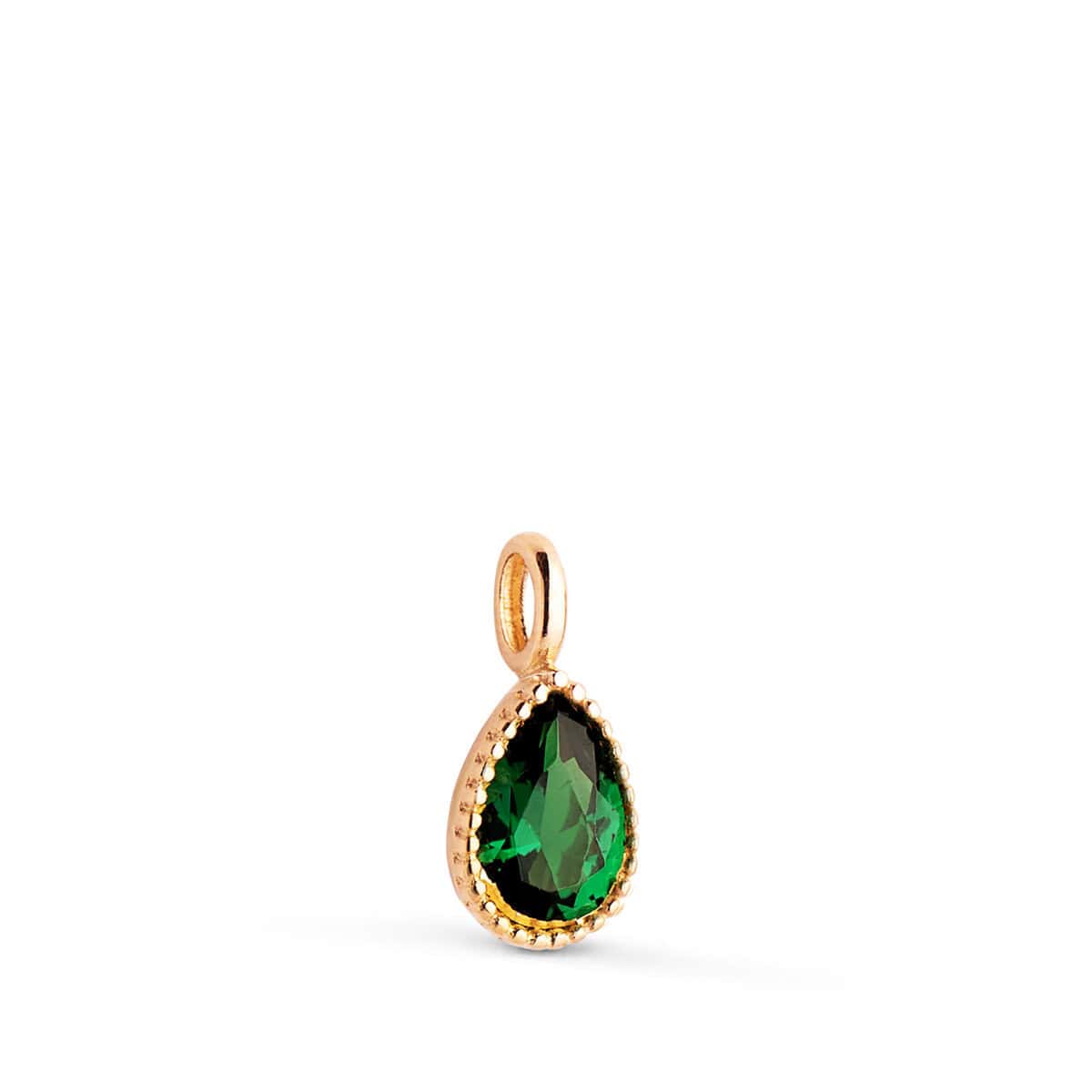 8995-3ve5 Colgante 11 x 5mm Oro Amarillo18K Circonita Verde Pera - Imagen 1