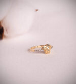 Anillo Cara Medusa 10 x 8 mm Oro Bicolor 18K - Imagen 3