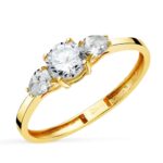Anillo Oro Amarillo 18K Diamantes 0,79ct
