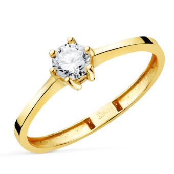 Solitario Diamante Lab Central 0,30 ct en Oro Amarillo 18K