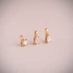 Colgante Diamante 9 x 5mm Oro Amarillo 18K Diamante Lab 0,50ct - Imagen 3