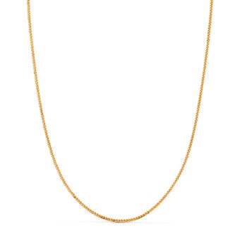 Cadena de Oro Amarillo 18K Espiga Maciza 1 mm 40 cm Brillo
