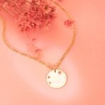 Colgante Rosa de los Vientos 18mm en Oro Amarillo 18 Kilates - Imagen 3
