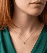 Gargantilla Diamante 0,020 ct. Oro Blanco 18K Estrella 5,5 mm - Imagen 2