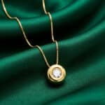 Gargantilla Diamante 0,150 ct. Oro Amarillo 18K Chatón - Imagen 2