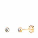 Pendientes Bebé 3mm Oro Amarillo 18K Bocel Circonita
