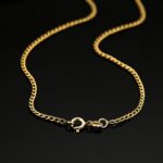 Cadena Barbada de Oro Amarillo 18K con 2 mm Ancho y 50 cm de Largo - Imagen 2