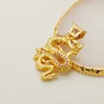 Colgante Dragón 43 x 35 mm Oro Amarillo 18K Circonitas - Imagen 2