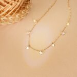 Gargantilla Estrellas Oro Amarillo 18K y Nácar - Imagen 2