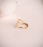 Anillo Corazón 12mm Oro Amarillo 18K Hilo - Imagen 2