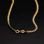 Cadena Barbada de Oro Amarillo 18K con 2,5 mm Ancho y 60 cm de Largo - Imagen 2