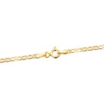 Cadena Forzada Hueca de Oro Amarillo 18K con 45 cm de Largo y 2 mm de Grosor - Imagen 3
