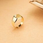 Sello Hombre 12 x 11 mm Oro Amarillo 18K Circonita - Imagen 3
