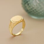 Sello Hombre 15 x 11 mm Oro Amarillo 18K Oval - Imagen 2