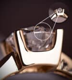 Solitario Diamante Central 1,03 ct Lab en Oro Amarillo 18K - Imagen 2