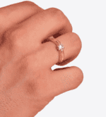 Solitario Hombre Oro Amarillo 18K Macizo Circonita - Imagen 3