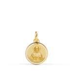 Medalla Sagrado Corazón de Jesús 12 mm Oro Amarillo 18K con Bisel