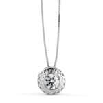 Gargantilla Chatón 8,5mm Oro Blanco 18K Circonita y Greca