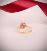 Anillo Compromiso Oro Amarillo 18K Diamantes y Rubí 0,88Q - Imagen 3
